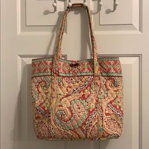 Vera Bradley tote with toggle closure, Capri melon